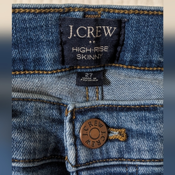 J Crew High Rise Button Fly Skinny Jean - Picture 8 of 10